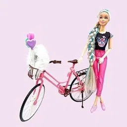 tarak Cycling Doll Wheels of Wonder Doll Set Including Accessories Set For Kids image 2