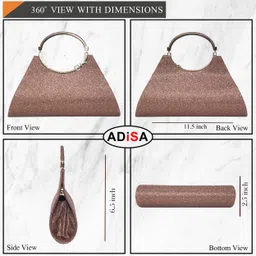 adisa Party BrownClutch- Mini image 2