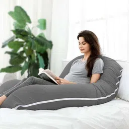 prifarodo Microfibre Pregnancy Pillow Pack of 1 Solid Pregnancy G Shape for Pregnant/Maternity Back Pain Relief, HIPS & Belly Support image 3