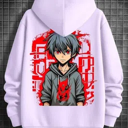 ava fashion Men Full Sleeve Graphic Print Hooded Sweatshirt image 1