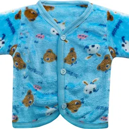 fancy walas Presents Born Baby Winter Wear Keep Warm Cartoon Printing Baby Clothes 5Pcs Sets Cotton Baby Boys Girls Unisex Baby Fleece/Velvet Suit Infant Clothes image 4