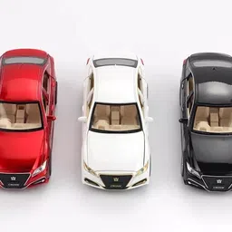 arniyavala 1:32 TOYATA CROWN Diecast Metal Car Model Toy Car for Kids Pull Back Metal Cars image 5