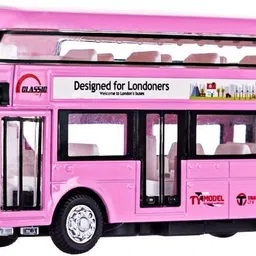 bbg Double Decker London Bus with Metal Die-Cast Luxury with Light & Music Sound. image 2