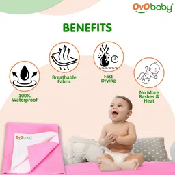 oyo baby Microfiber Baby Bed Protecting Mat image 3