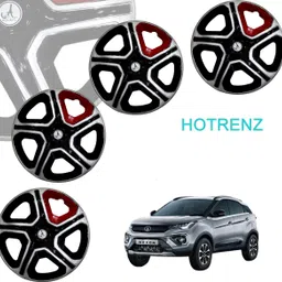 hotrenz CAR WHEEL CAP/ WHEEL COVER NEXON RED STRIP DEGINE "SILVER_RED_BLACK" 16 INCH Wheel Cover For Tata Nexon, Marazzo M2 Diesel, XUV300 W4 Petrol, Vitara Brezza LDi-picture-15