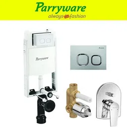 parryware Half Frame Concealed Cistern, with divater body upper Praseo set of 1 pic 321 Dual Flush Tank-picture-33