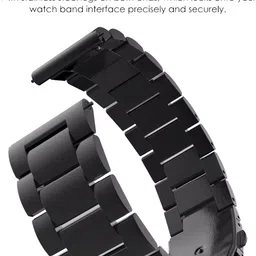 ACM Watch Strap Metal for Boat Enigma Orion Smartwatch Belt Band Black 3742034 mm Stainless Steel Watch Strap image 5