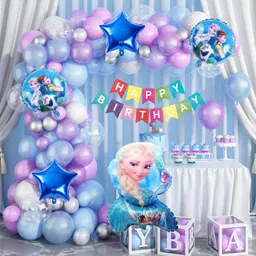 aniloons Elsa Princess Birthday Party Decoration Set.-picture-22
