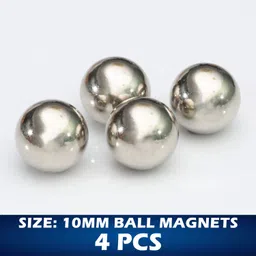 wild accessories Neodymium ball Magnets - Size 10mm Fridge Magnet, Multipurpose Office Magnets, Photo Gallery Magnets Pack of 4-picture-18