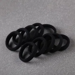 samyak Combo of 60Pcs Nylon Soft Hair Ties Ponytail Holder For Kids Girls Women Rubber Band image 5
