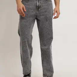 jaara Men Straight Fit Mid Rise Grey Jeans image 1