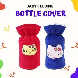 mw prints Bottle Cover for Feeders Soft Stretchable Baby Feeding Bottle Cover 130-250 Ml-picture-10