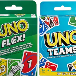 woyr UNO Flex and UNO Teams Playing Card Game|Uno Card Game Combo(Pack of 2)-picture-19