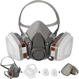 Half Face Cover Respirator Mask Sanding, Polishing, Spraying,Against Dust, Reusable-image-95