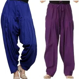 ushagarments Cotton Solid Patiala-picture-21