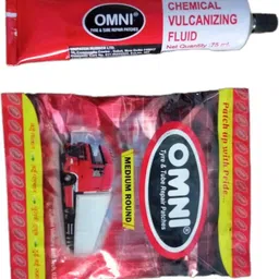 ganesha industries Tyre & Tube Puncture Repair Patches Medium Round 30 Pcs with Omni CVF 75ml Tubed Tyre Puncture Repair Kit-picture-28