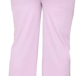 fashion bazaar Women Regular Fit Purple Cotton Blend Trousers image 2