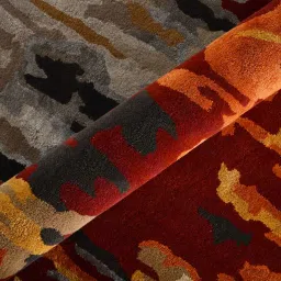 saraswati global Off White Abstract Wool And Viscose 6X9 Hand-Tufted Carpet image 4