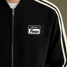 jump cuts Men Striped Casual Jacket image 4