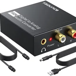 sounce TV-out Cable 192KHz Digital to Analog Audio Converter SPDIF Optical Coax to Analog L/R RCA-picture-21