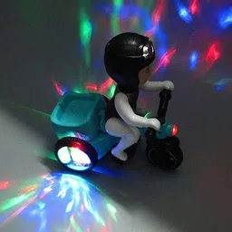 kas ba Tricycle Toy with 4D Lights, Battery Operated Toy for Kids Dancing Toy, Stunt Try Cycle with boy. Toys for Kids Both Baby Girls and Boys image 3