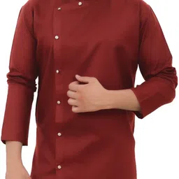 tibra collection Men Solid Cotton Blend Asymmetric Kurta image 1
