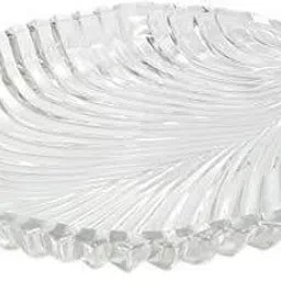 somil Stylish Glass Round Plate for Serving Dinner, Lunch, and Snacks - J14 Dinner Plate image 4