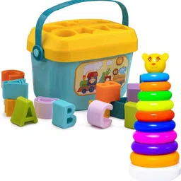 kapishreeenterprise Toddler Block Shape ABCD, Plastic Teddy Stacking Ring LT2-picture-35