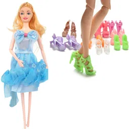 toyporium Shine Dolls for Girl’s Surprise Moveable Doll Set with Beautiful Accessories-T14 image 5