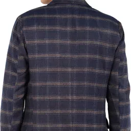 essentiele Men Checkered Single Breasted Casual, Formal, Party Blazer image 2