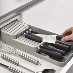 vajin Compact Cutlery Organizer Rack Plastic Table Knife image 5
