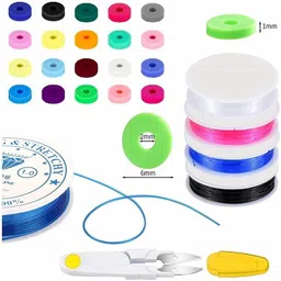 kiyana Colorful DIY Jewelry Beads Making Kit for Bracelets & Necklaces Craft Set F5 image 4