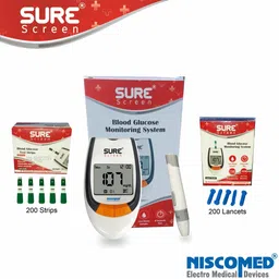 Sugar Testing Machine With 200 Strips Glucometer-image-0