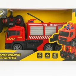 ralleyz Remote Control Transforming Fire Engine – Realistic RC Rescue Truck-picture-48
