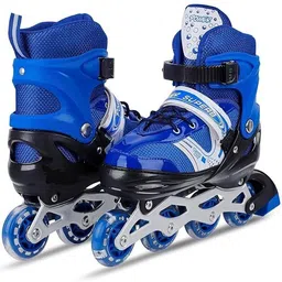 kojerafashion Skates with PU Flashing Wheel Aluminum Body in-Line Skates multi colour Shoe Skates - Size Age 10-16 Years UK-picture-28