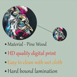 vkraft Wooden Wall Hanging MDF wall decor For Home|Room|Gift Pack of 11 image 4