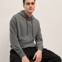 the bear house Men Full Sleeve Solid Hooded Sweatshirt-picture-11