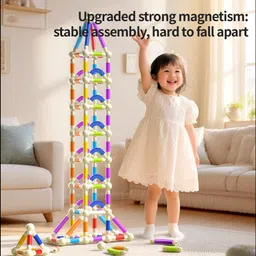 zinnia Magnetic Blocks for Kids, Preschool STEM Educational Montessori Toy (42pcs) image 3