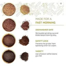 nasit Electric Coffee / Bean Grinder 5 Cups Coffee Maker image 3