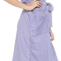 feelblue Lavender Free Size Bath Robe image 3