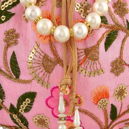 heart home Women Pink Potli image 3