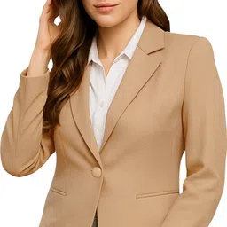 martini Women Solid Single Breasted Formal Blazer-picture-13