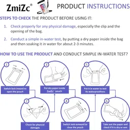 zmizc Pouch for Mobile Waterproof Cover & Dust Protective Cover Bag & Mobile Rain Pouch (UNIVERSAL SIZE) image 5