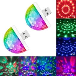 wrader Sound Activated USB Disco Projection Lamp Disco Light Night Light for Home & Car Shower Laser Light-picture-15