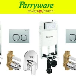 parryware Half Frame Concealed Cistern, with divater body upper Praseo set of 2 pic 017 Dual Flush Tank-picture-17
