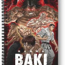goku ki dukan Baki Hanma Anime Notebook |Free Stickers A5 Diary Unruled 150 Pages-picture-33