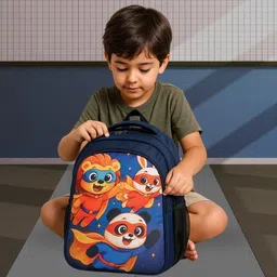 mosu Cartoon Print School Bag Boys | Durable & Comfortable Backpack Waterproof School Bag-picture-42