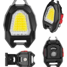 zahab 4 in 1 Keychain 7 Mode LED Rechargeable Flashlights with Lighter, Whistle & Bottle Opener image 2