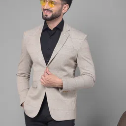 crimsoune club Men Striped Single Breasted Casual Blazer image 1