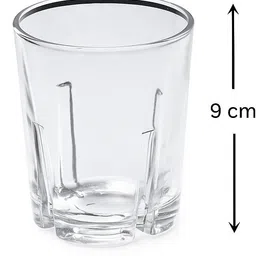 1st time (Pack of 2) Multipurpose Drinking Glass Ideal , Home, Café, & Restaurant Use, Pack Of 2 -A10 Glass Set Water/Juice Glass image 5